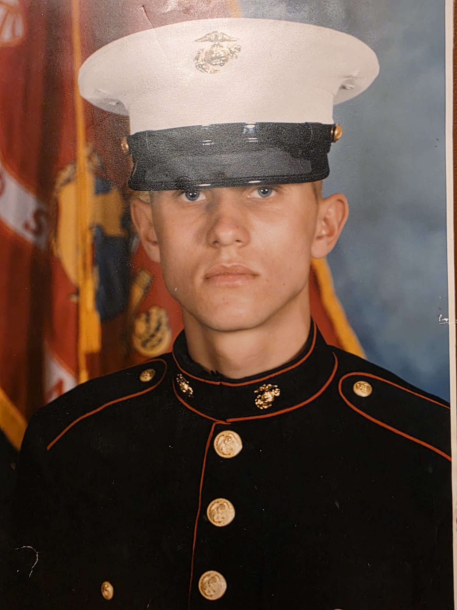 Jakub in Marine dress uniform